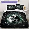 SC Freiburg Pattern Bedding uilt Set uilt Cover Pillowcase Home Decoration Birthday Gift (1 * duvet cover + 2 * pillowcase  without core)80
