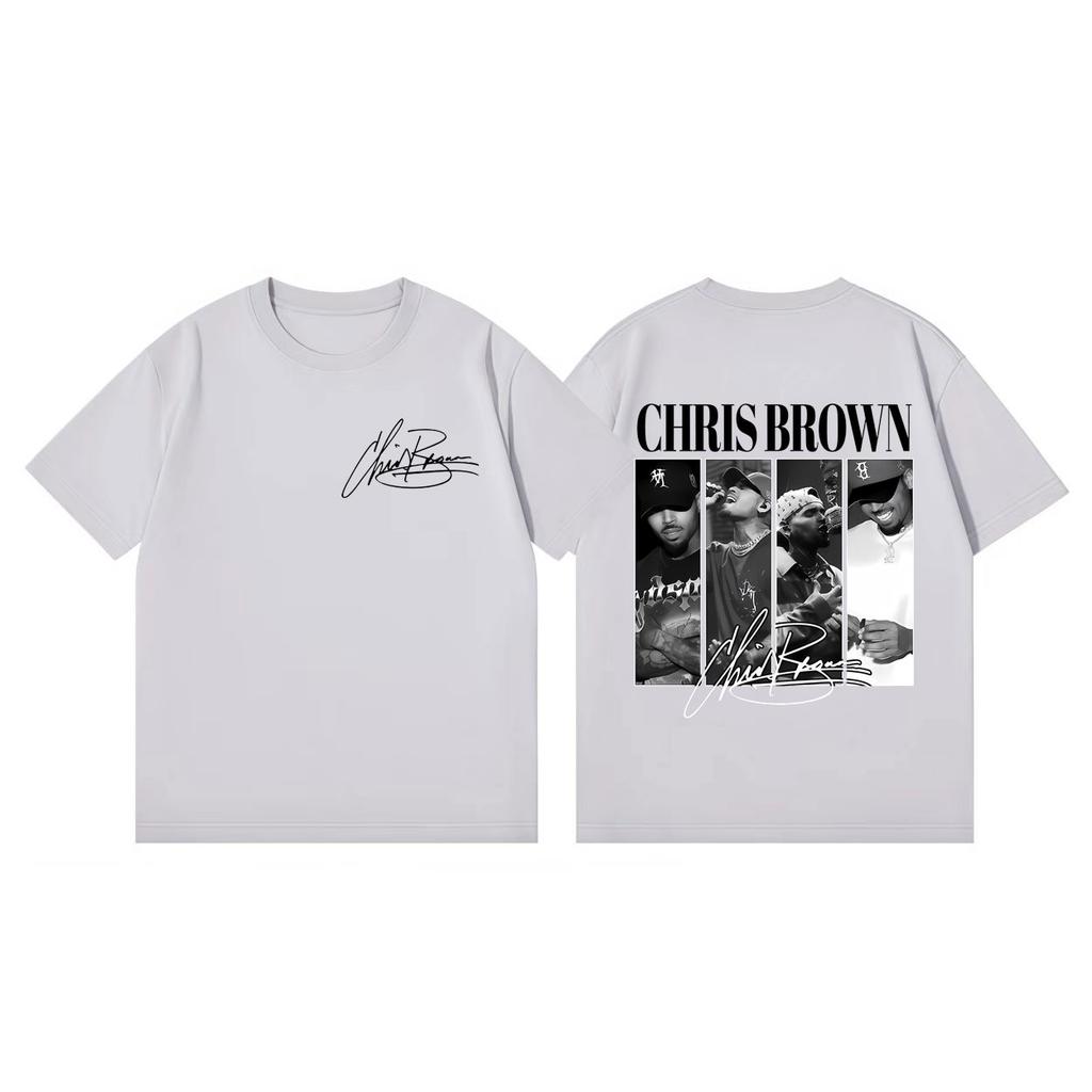 Chris Brown Eclipse Tour 2026 Tshirts Unisex Women Hip Hop Vintage Short Sleeve T Shirts Summer Fashion Casual Oversized Tshirt