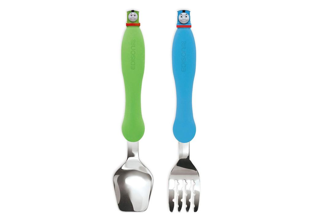 EDISONmama Edison Chopsticks Fork Spoon Set Thomas Breastfeeding Feeding Supplies Tableware Tableware Toddler Food Cutlery Chopsticks for Babies + & &