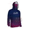 HUK Men's Long-Sleeved Hooded Mask Fishing Clothing Anti-UV Shirts