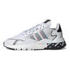 adidas Оригинальные Nite Jogger Тканевые Спортивные Удобные Прочные Низкие Повседневные Кроссовки Унисекс Повседневная Обувь Белый Черный H01719