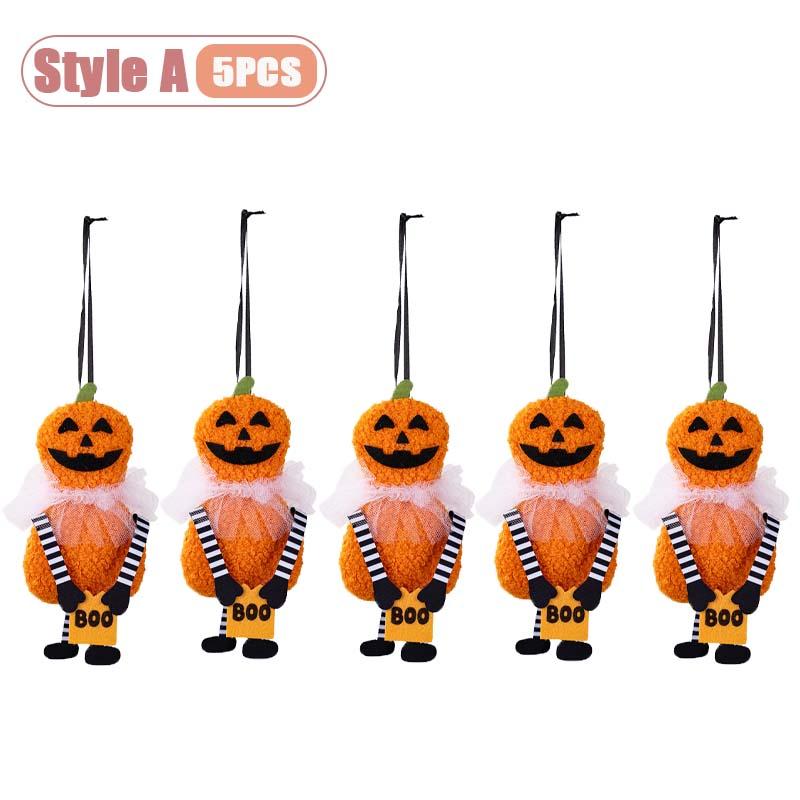 Halloween Wall Hanging Ornaments Pumpkin Ghost Skeleton Black Cat Decor for Home Party Festival Halloween Decoration Pendant