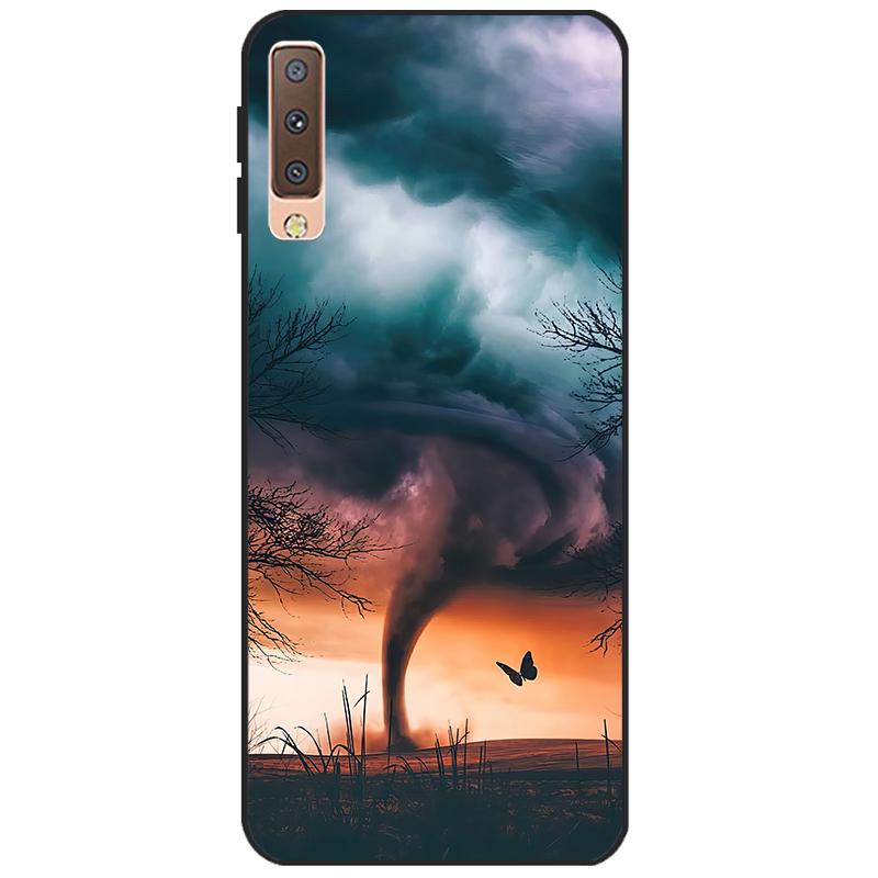 Чехлы для Samsung Galaxy A7 2018, силиконовый цветной чехол для телефона, чехол для Samsung A7 2018 A750 A750F, защитный корпус 6,0 дюймов