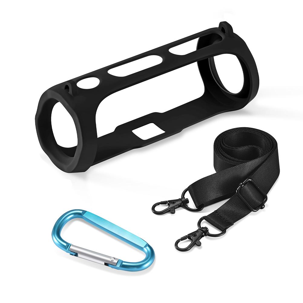 Мягкий чехол для колонки Портативный защитный чехол с плечевым ремнем и карабином Противоударный чехол для колонки для JBL FLIP ESSENTIAL 2