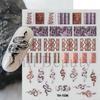 Nail Art Sticker, European And American Style Snake Year Cartoon Snake Pattern Small Spirit Snake Thin Tough Adhesive Nail Sticker