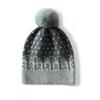 Autumn and winter new cashmere hat women's fashion jacquard warm ear protection bag head hat fox hairball wool hat