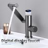 Цифровой дисплей, светодиодный смеситель для раковины, вращение на 360 градусов, многофункциональный распылитель струи, смеситель для мойки горячей и холодной воды, кран для ванной комнаты