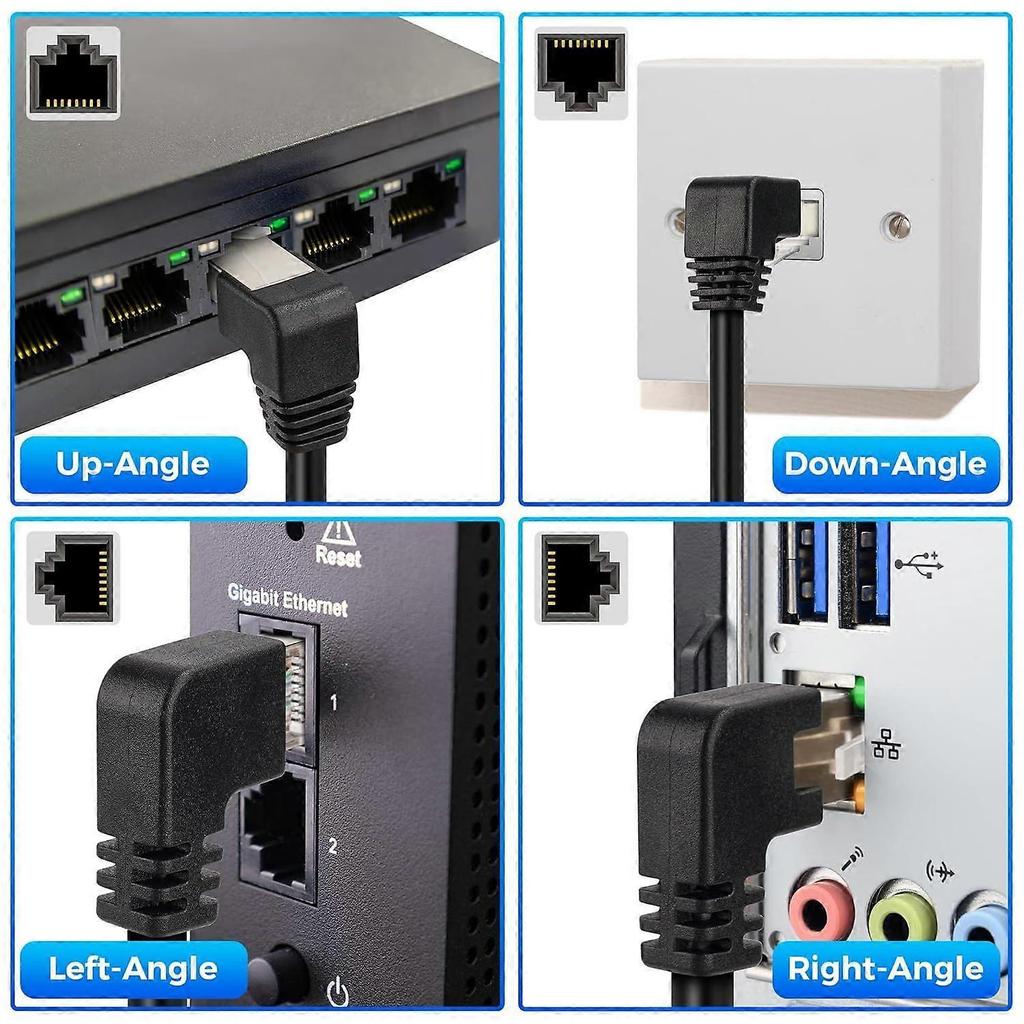 2025 Latest Model Cat 6 Ethernet Extension Cable 5 PackMultiple