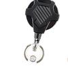 Retractable Keychain with Wire Rope Impact Resistance Tactical ID Badge Reel Heavy Duty Carabiner Key Chain