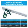 Adjustable Engineers Combination Try 90-degree Measuring Ruler New Horizontal Right Angle Ruler