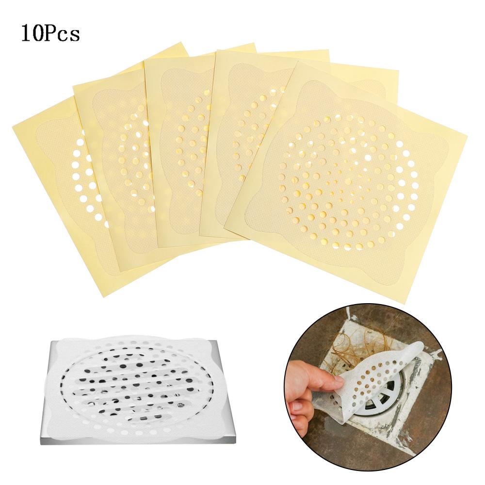 Kitchen Shower Easy To Install Disposable Floor Drain Cover Mesh Stickers Bath Hair Catcher Filter