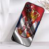 Чехол с флагом Сербии для iPhone 14 16 15 Pro Max 11 12 13 Mini 7 8 Plus X XR XS MAX, мягкий противоударный чехол
