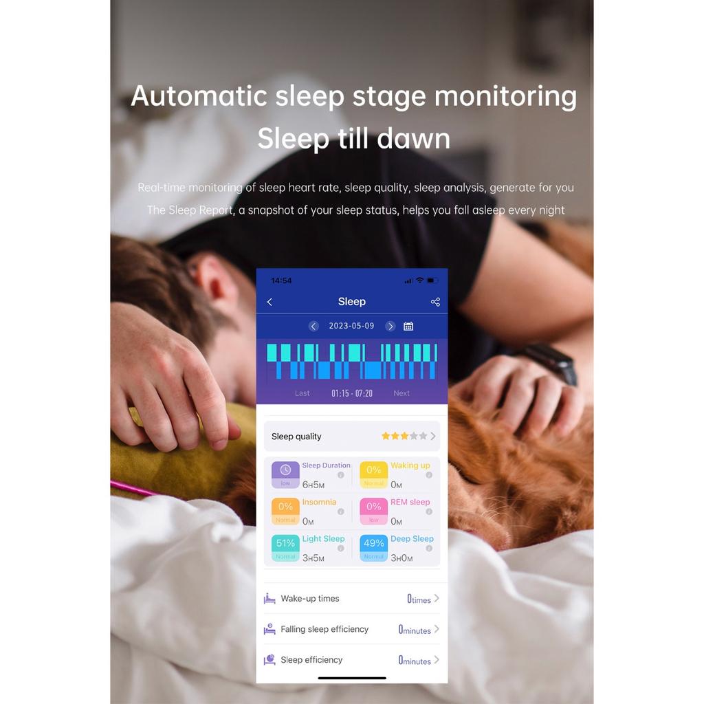 SACOSDING Hygieia-003s Pro-B Health Smart Watch HD Bluetooth Call ECG+PPG Thermometer Blood Pressure Heart Rate Monitor Smartwatch