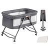 Luddy Baby No Assembly Easy To Can Be Transformed Into a Portable Cot Comes with Convenient Newborns 0 Months To 24 Crib, Rack, High-Low Bed,