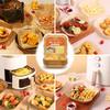 KUENZ Air Fryer Paper, Pack of 200, 20cm Square, Disposable Tempura Paper, Oil Paper, Cooking Sheets, Silicone Oil Paper, Heat, Oil, and Water Resista