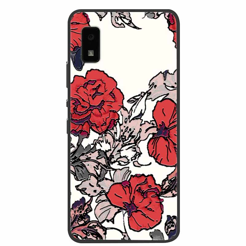 Для Sharp Aquos Wish2 Wish 2 Чехол SH-51C Силиконовый Мягкий Мраморный Цветочный Черный Задние Крышки для Sharp Aquos Wish3 Wish 3 SH-53D ТПУ