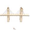Kindergarten Students Wooden Assembled Cable-stayed Bridge Handmade Kit Cognitive Educational Toy Wholesale