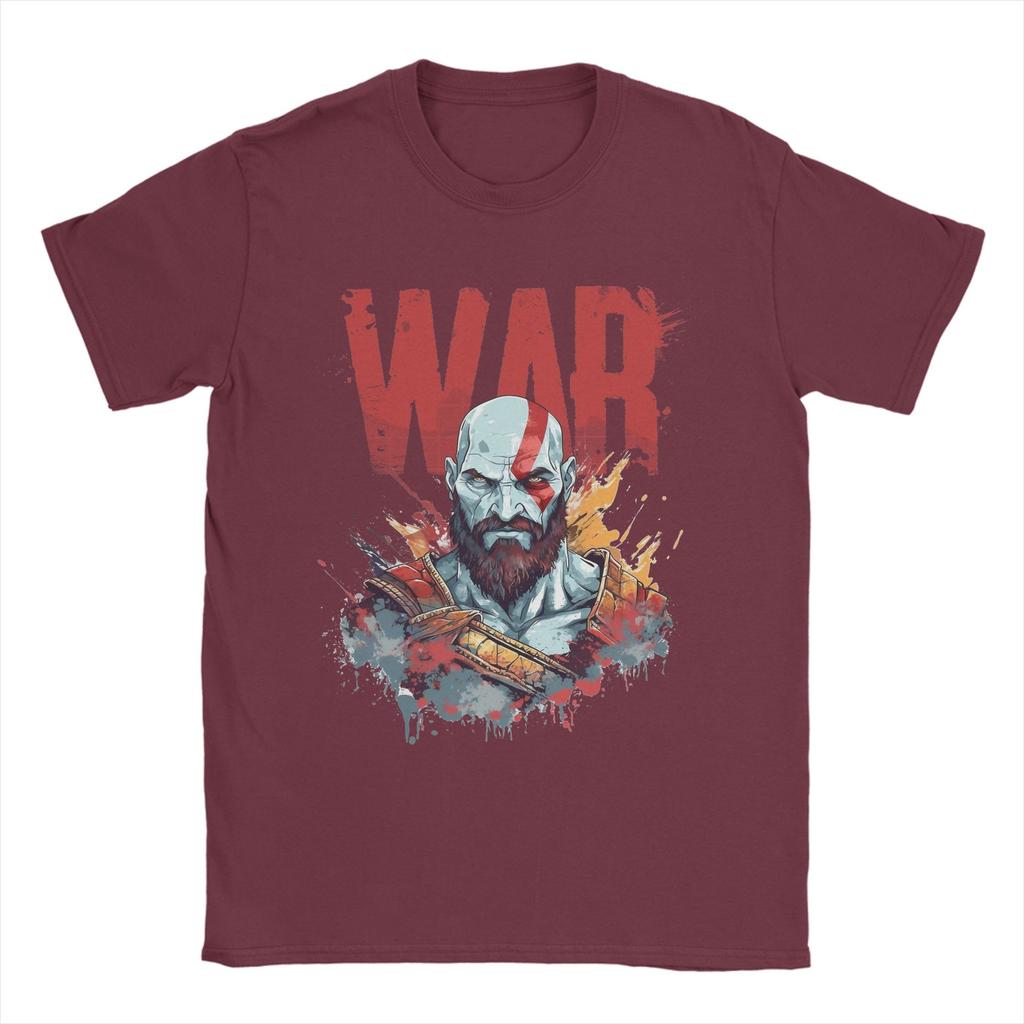 THE GOD OF WAR Unisexs T Shirt  Novelty Tee Shirt Short Sleeve Round Neck TShirts Cotton New Arrival Tops