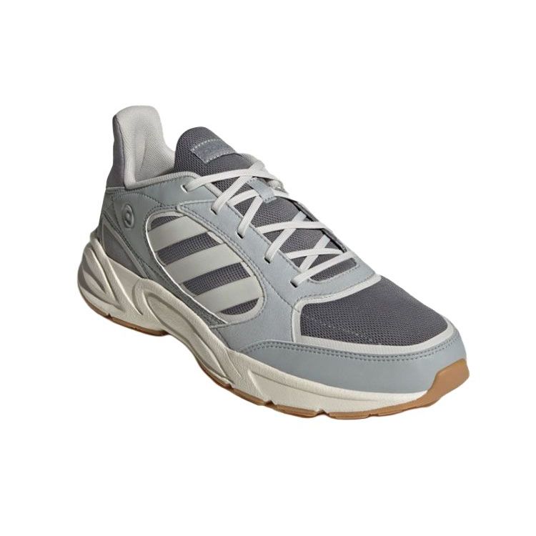 adidas Neo 90S Valasion Ретро Сетчатая Кожа Амортизация Нескользящие Износостойкие Дышащие Низкие Повседневные Кроссовки для Бега Унисекс серый HP6767