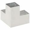 vidaXL Pfostenverbinder 4 Stk. Y-Form Verzinktes Metall 91 x 91 mm