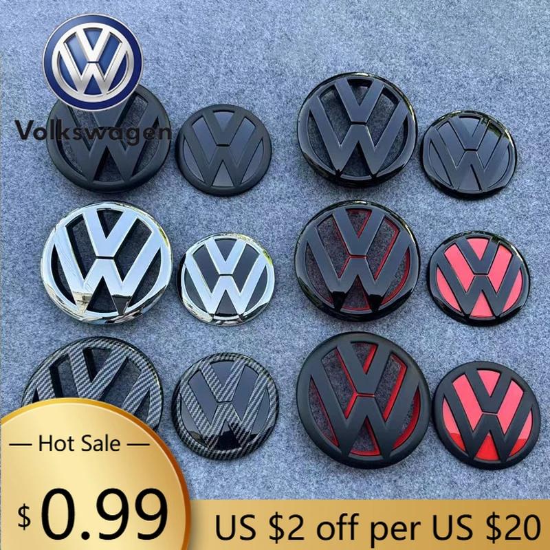 2026 Hot Emblems For VW Volkswagen Jetta MK5 Golf Suitable For Volkswagen Jetta 2011-2018 Car Front Grill Badges VW Rear Trunk E
