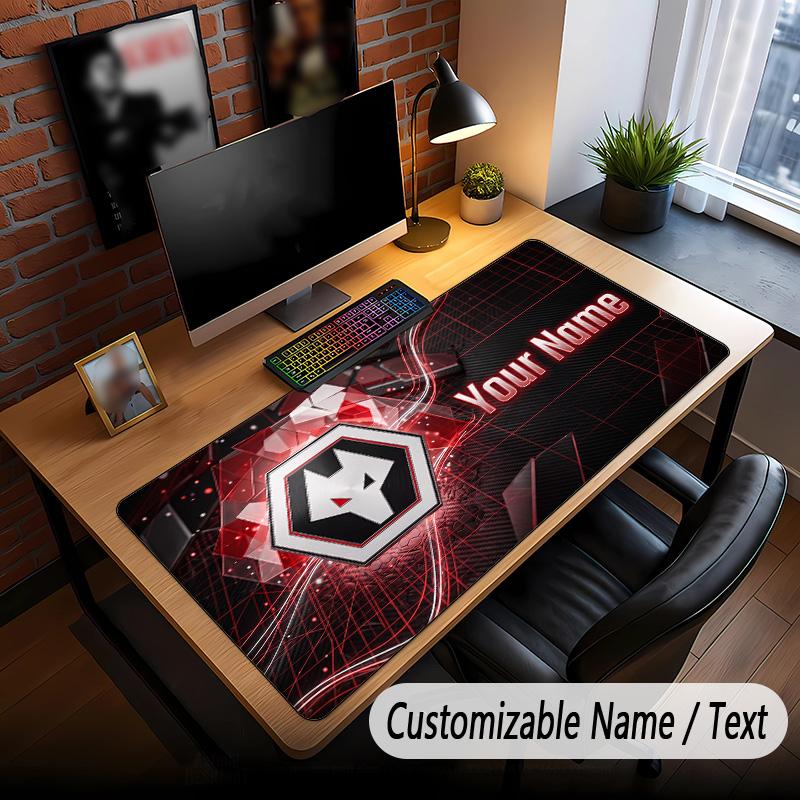 Large Mouse Pad Wolverhampton Wanderers Football Print Custom Name Text Desk Mat for Office Gaming