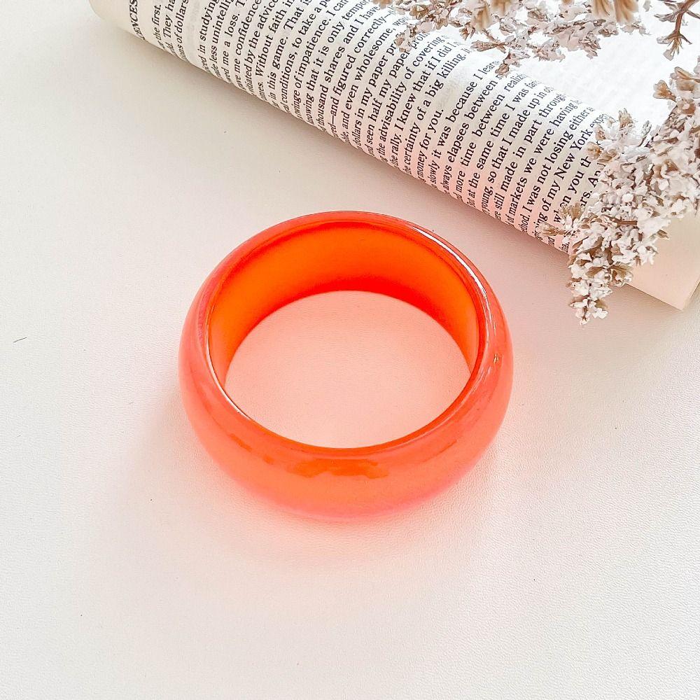 Glitter Chunky Bangles Bright Color Lady's Bracelet New Resin Bracelets Gifts
