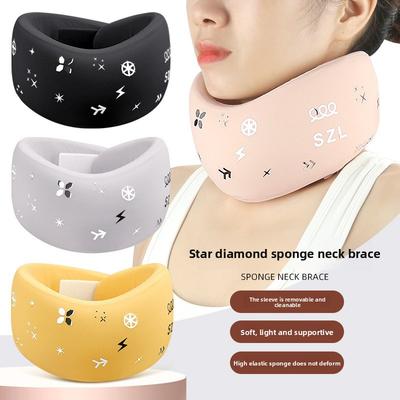 Подушка-протектор для шеи из пены с эффектом памяти, Портативный чехол для шеи, Поддержка против наклона головы, Регулируемая поддержка, Защита шеи для мужчин и женщин в домашних офисах