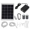 3W 5V Solar Oxygen Pump Polysilicon Solar Water Air Pump Portable Solar Oxygen Aerator  Pond,