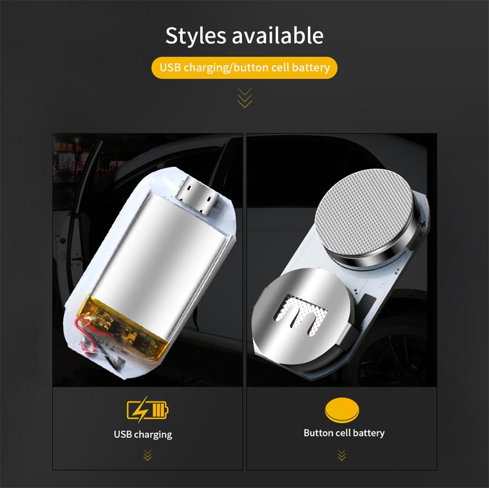 Светодиодный стробоскоп для предотвращения столкновений, красный/синий, безопасный, без проводов, индукционное украшение двери автомобиля, сигнальная лампа против хвоста