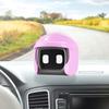 Helmet Car Robot Cute Driving Buddy Robot Figurine Toy Car Dashboard Mini Ornament