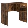 Desk Smoked Oak Finish 90 x 49 x 75 cm Engineered Wood