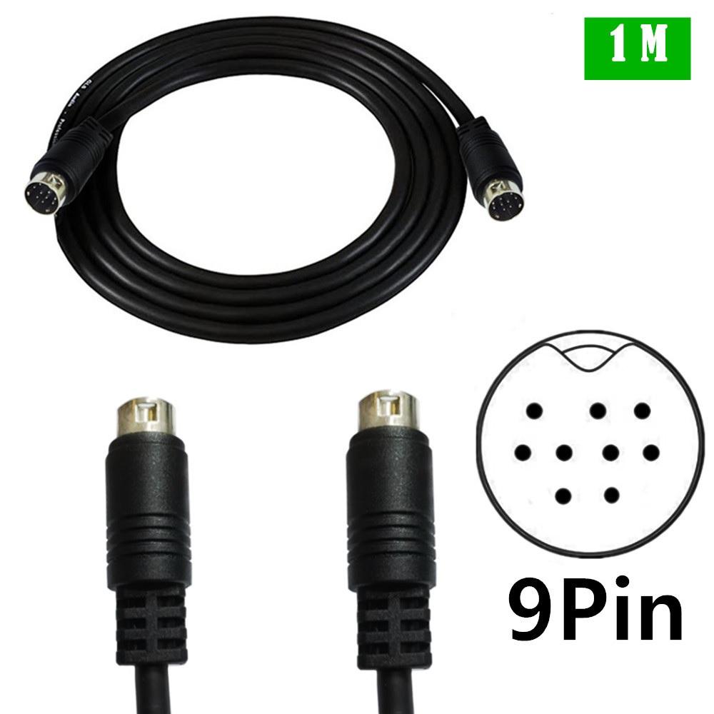 1pc 9-Pin Din Male To Male Audio Cable For Audio Equipment Interconnect Adapter