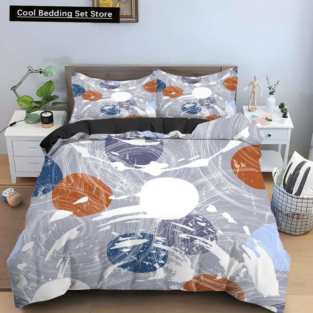 Love Heart Pattern King Queen Duvet Cover Women Heart-shaped Print Bedding Set Red Black Quilt Cover Polyester Comforter Cover