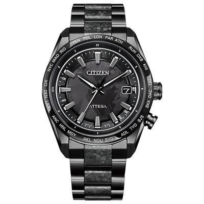 [Citizen] Часы Atessa Light Powered Eco-Drive Radio Watch Водонепроницаемые HAKUTO-R Collaboration Limited Модель Черный CB0285-63E Мужские Черные