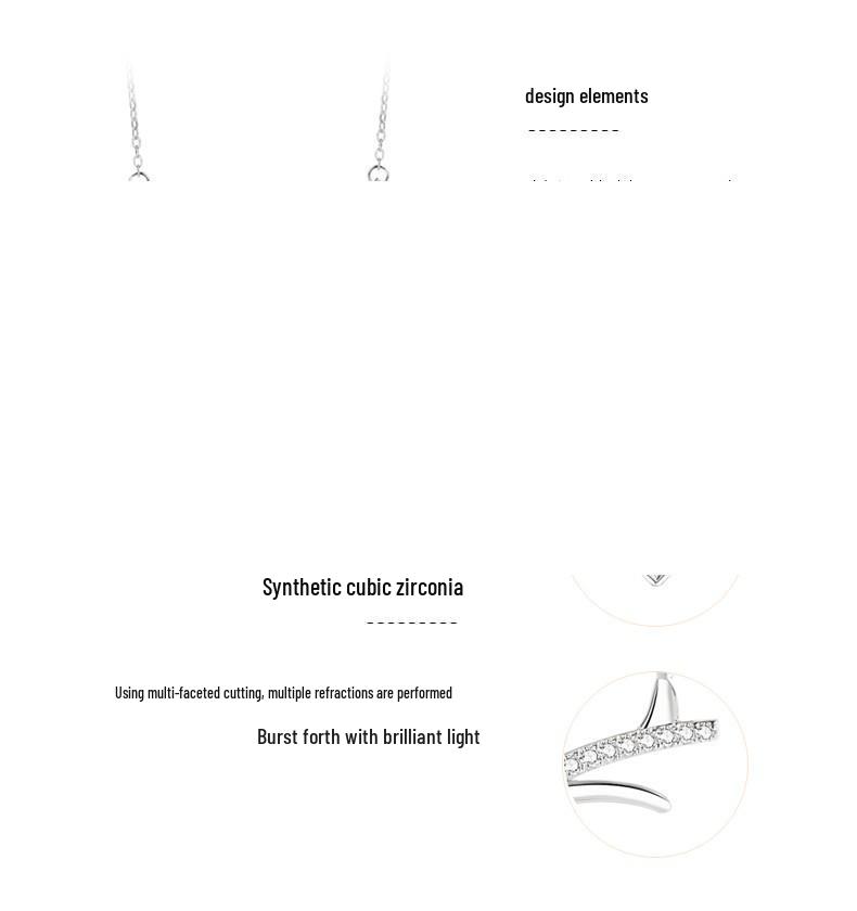 Ожерелье из серебра 925 пробы с подвеской в виде лосиных рогов - Счастливая цепочка для ключицы для женщин, Креативный рождественский подарок