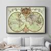 Old World Map Artwork Vintage Posters and Prints Wall Art Decorative Picture Canvas Painting For Living Room Home Decor Unframed