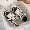 2024 Summer New Heel Treadable Half Trailer Canvas Shoes for Women's Simple Versatile Little White Shoes Platform Sneakers Women