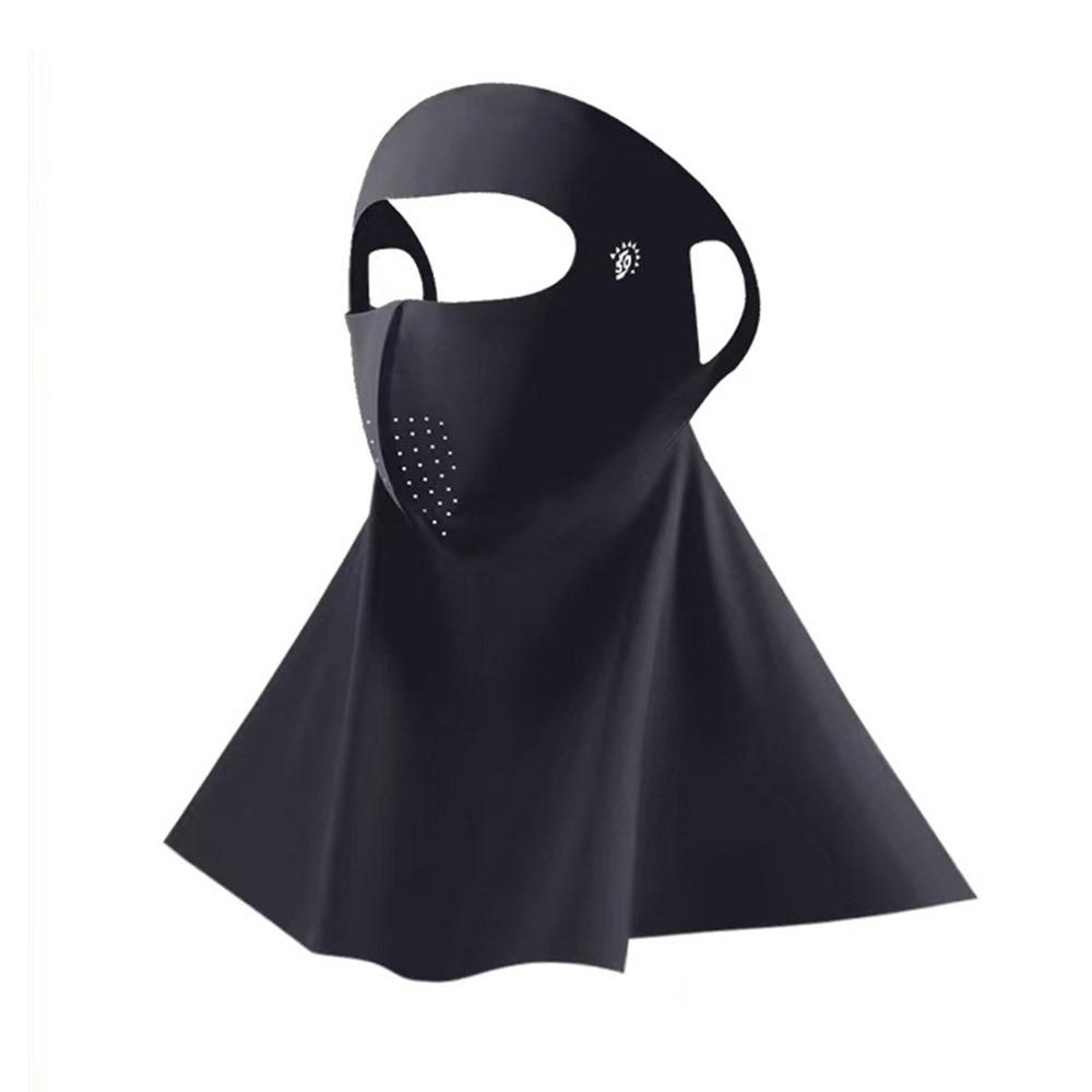 Ice Silk Sun Protection Mask Full Face Sunshade Face Mask New Anti-UV Neck Scarf Summer