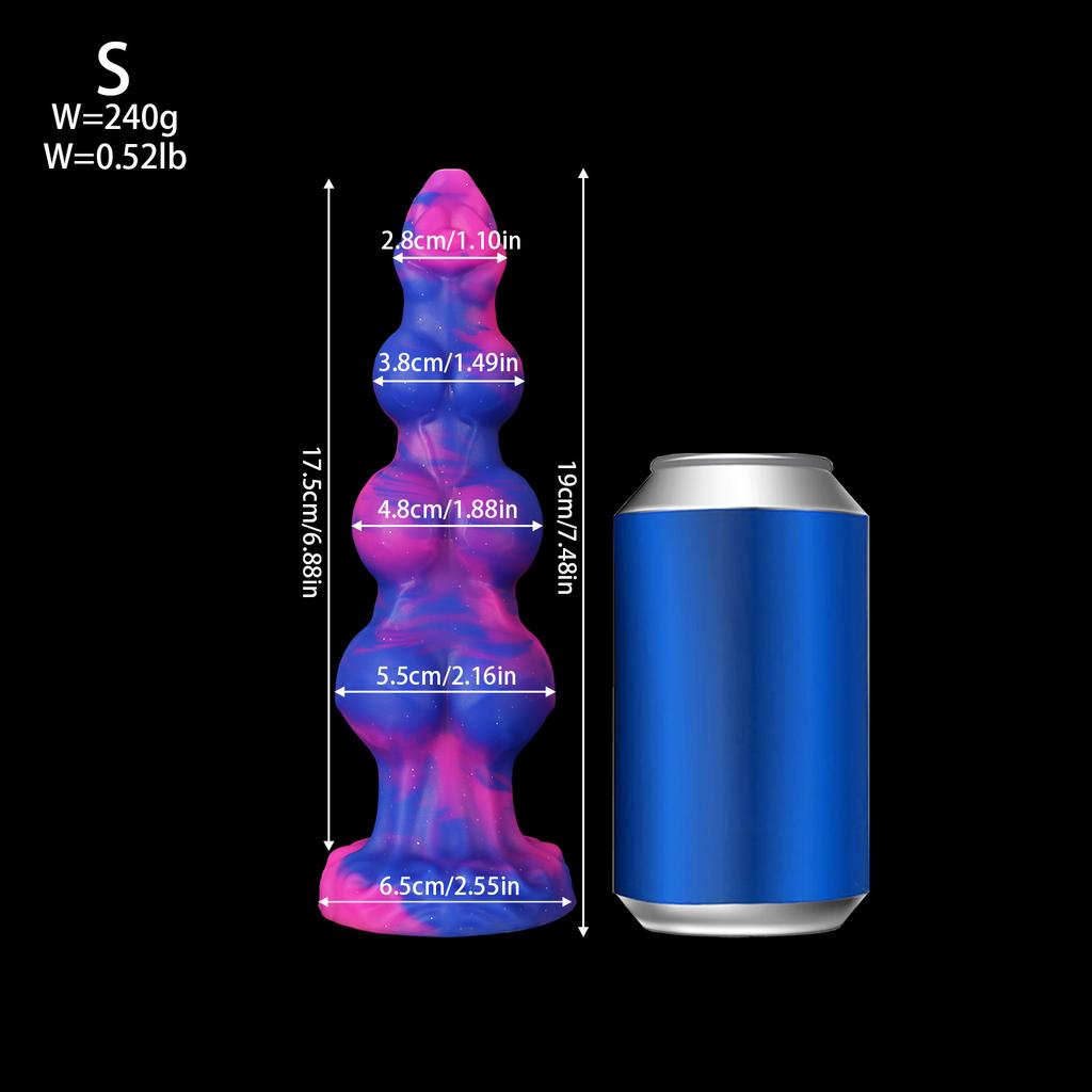 Дилдо в форме животного с узлом - Реалистичный силиконовый анальный расширитель для мужчин и женщин, BDSM секс-игрушка с присоской