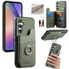 For Samsung Galaxy S25+ Case with Card Holder Kickstand Leather+TPU+PC Phone Cover