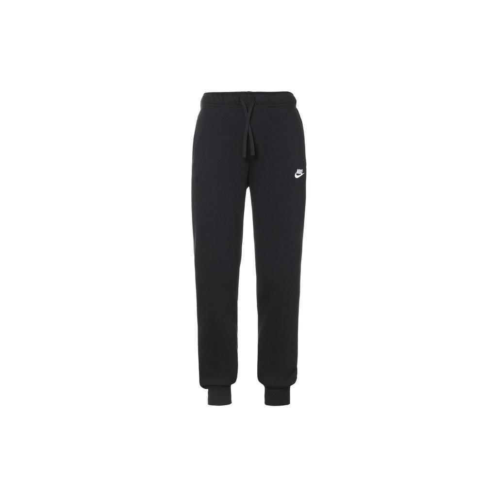 Nike Женские спортивные штаны Club Fleece с завышенной талией, черные DQ5192-010