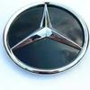 TVE4 Для Mercedes-Benz W164 ML-класса До 2013 года 185 мм 3D ABS логотип Передняя решетка радиатора значок звезда с зеркальной нижней частью