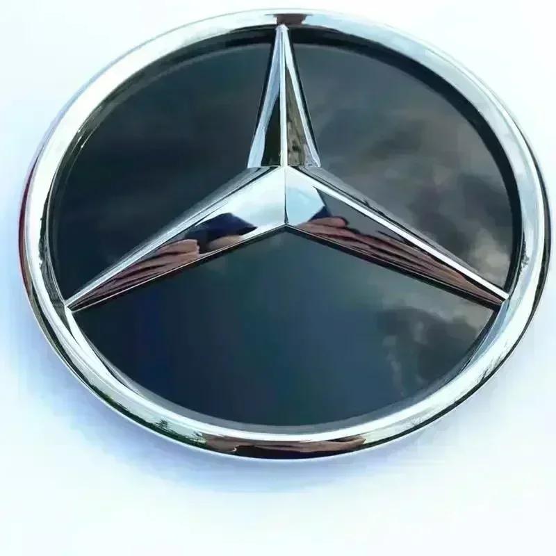 TVE4 Для Mercedes-Benz W164 ML-класса До 2013 года 185 мм 3D ABS логотип Передняя решетка радиатора значок звезда с зеркальной нижней частью