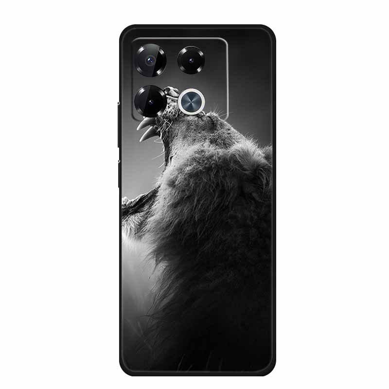 Чехол для Infinix Note 40 Pro Чехол Note40 Pro Plus Черный Силиконовый Мягкий Чехол Задняя Крышка Чехол для Infinix Note 40 Pro Plus