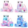 3Pcs/set Anime K-Pop Printed Backpack with Pencil Case Lunch Bag for Teenager Girl Boy Bookbag Kid Gift Large Capacity Waterproof Travel Bag