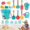Sand Toy Set, 18 Pieces Sand Toy Set, Sand Toy Beach, Sand Toys Kids Set, Sandpit Set with Bucket, Shovel, Sand Molds,Watering Can for Children