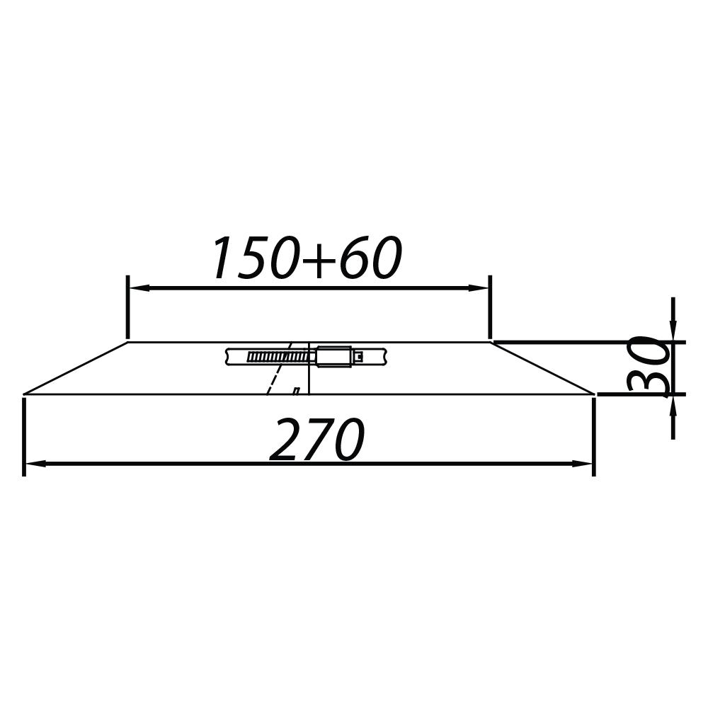 ADAM DW Маскирующая розетка fi 150