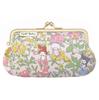 My Melody Clasp Mini Sanrio Liberty Print Floral Small Cosmetic Cute and Made In Japan Party Pouch, Character, Print, Pouch, Stylish, (Melody's Pink)
