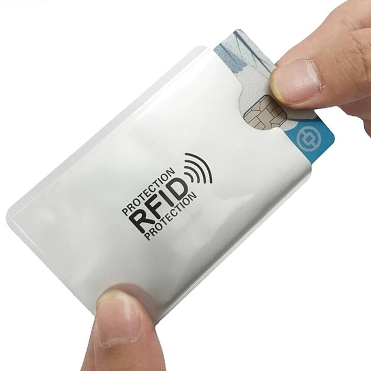 Новый 20 шт. Анти-RFID Держатель для карт Блокировка Считывателя Замок Чехол для Банковской Карты ID Карты Защита Металлический Держатель для Кредитных Карт Алюминиевый Чехол